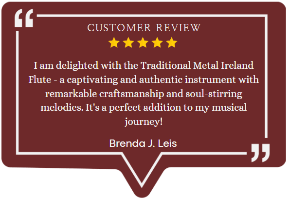 SUTILA Traditional Metal Ireland Flute customer review