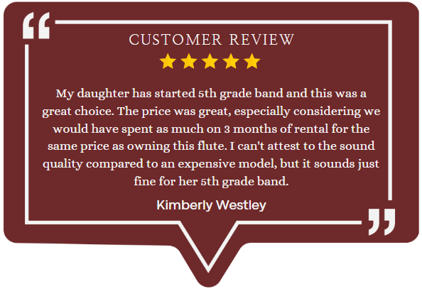 Glory Closed Hole C Flute customer review